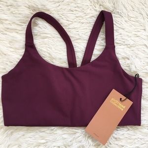 Girlfriend Collective Lou Bra Plum Bra